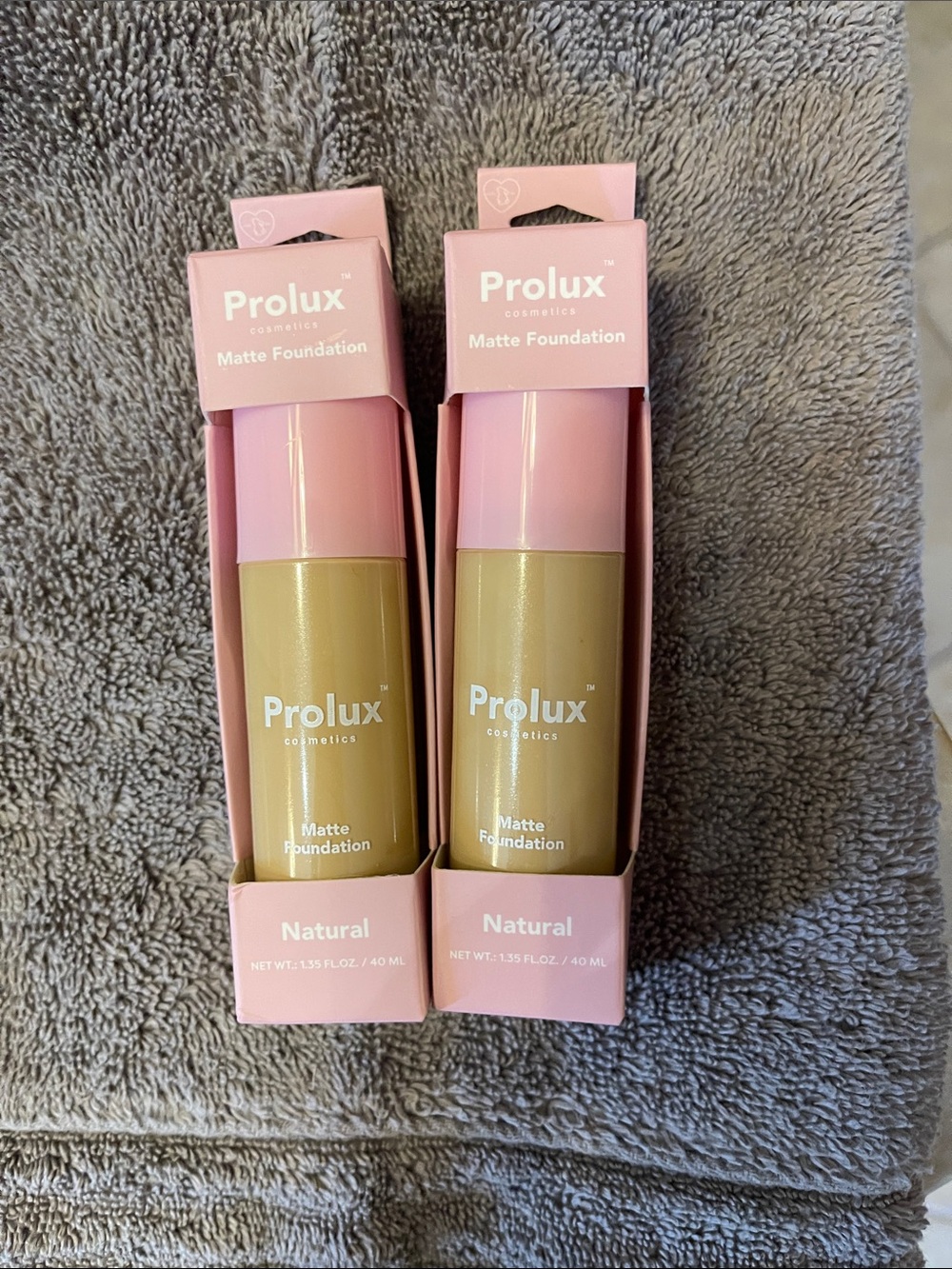 Prolux Matte Foundation — Natural Set of 2 NWT